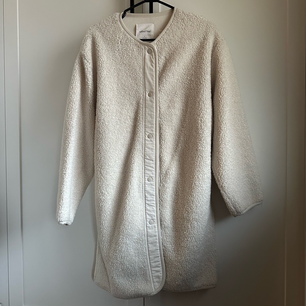 Aritzia Babaton long Sherpa liner jacket